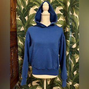 YZY brand blue hoodie